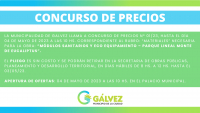 Llamado a Concurso de Precios para los Materiales de la Obra “Módulos Sanitarios y Eco equipamiento del Parque Lineal Monte de Eucaliptus”