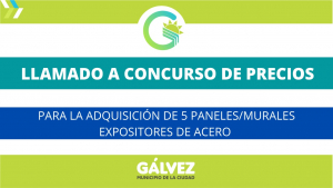 Llamado a Concurso de Precios para la Adquisición de 5 Paneles/Murales Expositores de Acero