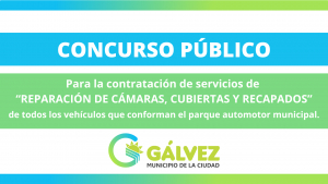 Llamado a Concurso Público para la Contratación del Servicio de “Reparación de cámaras, cubiertas y recapados&quot;