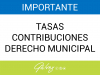 Importante: Tasas, Contribuciones, Derecho Municipal