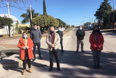 El Municipio puso en valor el ensanche de calzada de calle Matorras