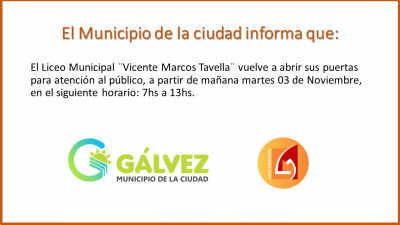 Comunicado del Liceo Municipal.