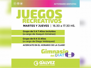 Comenzamos con las Actividades Recreativas para Menores de 12 Años